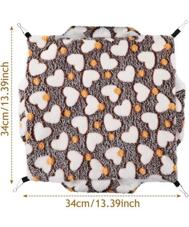 KILLIAN'S Small Pet Cage Hammock Bed - 2 Layer Snuggle Hideaway for Hamster, Guinea Pig, Rat, Ferret - Brown - Buy Online on GoSupps.com