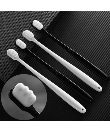 Brevi Nordic-Inspired Nano Toothbrush for Adults - Extra Soft 20 000 Bristles Protect Sensitive Gums & Teeth (Black & White) - Shop Now! - Buy Online on GoSupps.com