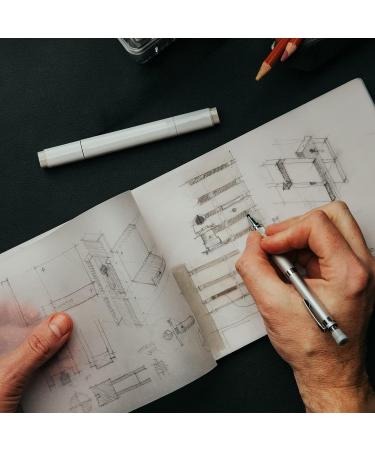 Trace Sketchbook (1 Pack) || 30X40 Design Workshop || Vellum Paper - Reticle Grid - Double-Ring - 75 Sheets  A5 (5.8 x 8.3)  - Buy Online on GoSupps.com