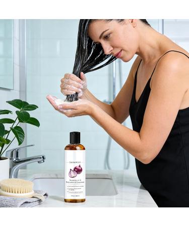 Hair Growth Shampooing - Formule raffermissante naturelle pour cheveux claircissants | Hydrate le cuir chevelu favorise le remplissage et la sant des cheveux | Nettoyant quotidien doux pour hommes - Buy Online on GoSupps.com