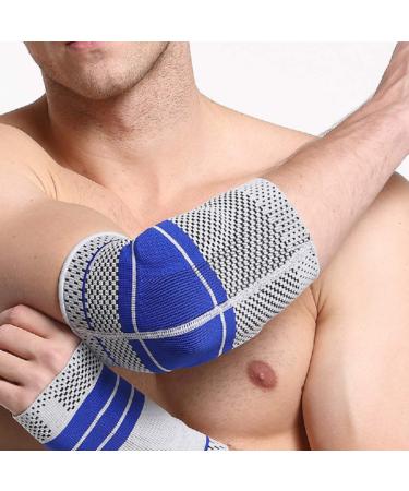 Sports Compression Elbow Sleeves | Padded Elbow Guard for Men | International Shipping - Buy Online on GoSupps.com