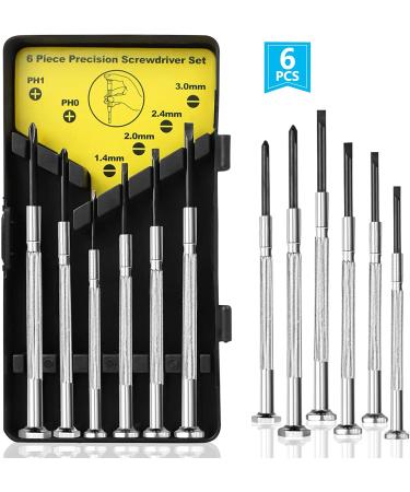 6PCS Mini Precision Screwdriver Set for Jewelry, Watch, and Eyeglass Repair | Premium Small Screwdriver Kit with Flathead and Phillips Heads - Buy Online on GoSupps.com