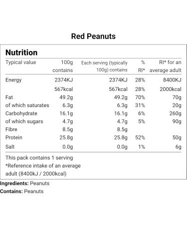 Buy 1 kg Red Skin Peanuts - Premium Quality International Shipping - Buy Online on GoSupps.com