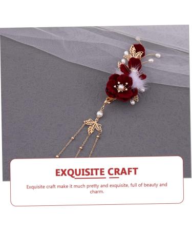 Beaupretty Plush Ball Hairpin antique ball clip barrettes for women clip for women ornaments for women flower headpiece for women Miss side clip classical Hanfu Hair Accessories - Buy Online on GoSupps.com