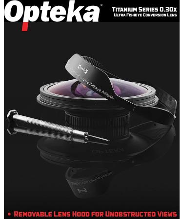 Opteka OPT-SC58FE Titanium Series 0.3X HD Ultra Fisheye Lens | 58mm Camcorder Accessory - Buy Online on GoSupps.com