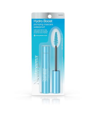 Neutrogena Hydro Boost Waterproof Plumping Mascara Enriched with Hydrating Hyaluronic Acid Vitamin E and Keratin for Dry or Brittle Lashes Black 07.21 oz Black 07 0.21 Ounce (Pack of 1) - Buy Online on GoSupps.com