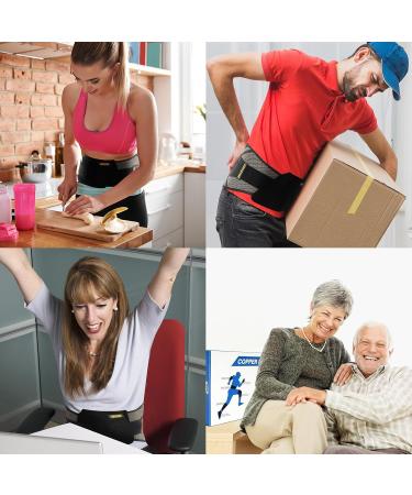 JIUFENTIAN Back Brace for Lower Back Pain | Copper Support for Herniated Disc Sciatica & Scoliosis | Heavy Lifting Lumbar Support | Kidney Belt for Sport (Large - Buy Online on GoSupps.com
