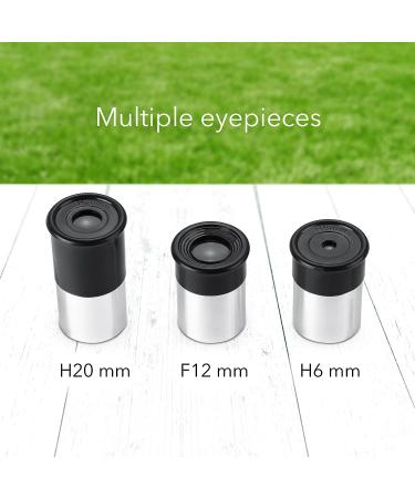 Dartwood Astronomical Telescope | 360 Rotational Scope with Various Eyepieces for Adjustable Zoom | Black/White - Buy Online on GoSupps.com