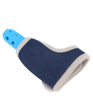 Baby Finger Protector & Teething Ring - Breathable Silicone Glove in Blue for Anti-Thumb Sucking Protection - Buy Online on GoSupps.com
