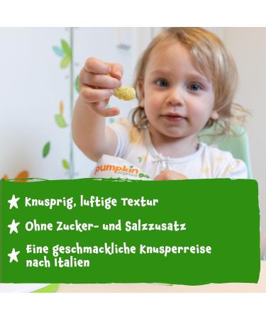 Buy Pumpkin Organics Bio Linsen Puffs with Cheese & Chives - Gluten-Free Baby Snacks (8-Pack) | Additive-Free Children's Crispy Treats (8x20g) - Buy Online on GoSupps.com