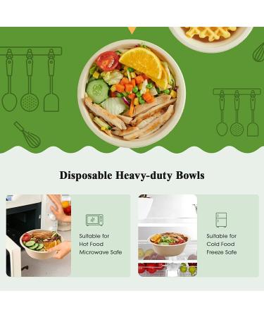 100 Count Durable Biodegradable Leak-Proof Disposable Bowls . Sturdy Plant-Based Gluten Free Compostable Wheatstraw Fiber Container Eco-Friendly Microwavable and Safe for Hot Cold or Pet Foods (16oz/500ml) - Buy Online on GoSupps.com