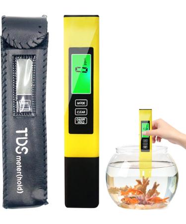 TDS Water Tester | Water Quality Test Pen - TDS Meter Digital Water Tester for Drinking Water Aquarium Swimming Pool Multifunctional Digital Pool Water Tester Yellow - Buy Online on GoSupps.com