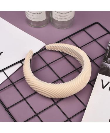 MFUOE Soft Sponge Headbands Thicken Stripes Headband Headband Wide Non Slip Hair Band for Face Washing Makeup and Outdoor Hair Accessories - Buy Online on GoSupps.com
