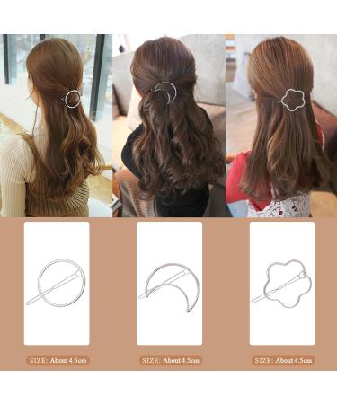 Yotoyou 9-Piece Metal Hair Clips Set for Women & Girls | Silver Clips for Thick & Thin Hair - Buy Online on GoSupps.com