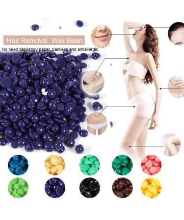100g Lavender Hair Removal Wax Beans for Women & Men - Depilation Wax Pearls for Bikini Eyebrows Face Armpits - All Skin Types - 1 Pack - Buy Online on GoSupps.com