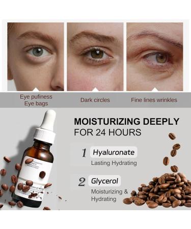Caffeine Eye Serum Caffeine Solution 5% + EGCG Eye Serum For Dark Circles Caffeine Eye Cream for Anti Aging Wrinkle Lift Eye Line Eye Bags Removal-Firming and Plumping of Skin All Skin Types - Buy Online on GoSupps.com