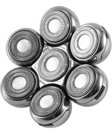 Lafeier Replacement Cutter For Electric Shaver Men Beard Trimmer Wet and Dry 7D Floating Heads Blade Silver - Buy Online on GoSupps.com