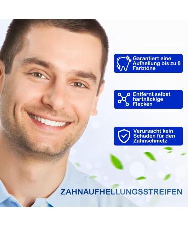 P-Beauty 2 Packs 28 Strips Home Teeth Whitening Strips with Mint Flavor Snow White Smile White Teeth Whitening Strips - Buy Online on GoSupps.com