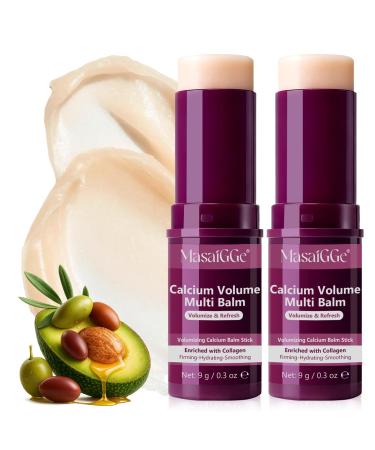 Calcium Multi Balm Stick anti- ge et raffermissant pour la peau avec collag ne et calcium contre les cernes et les rides hydratation intense pour le visage les yeux et le cou s rum solide