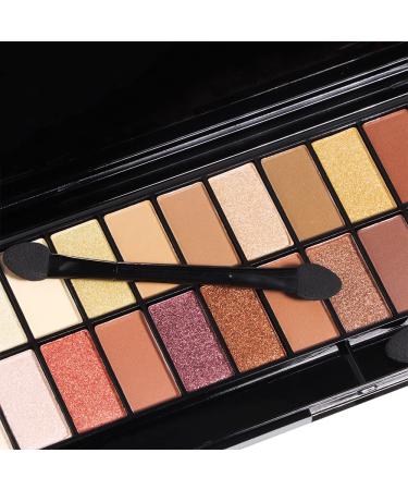 MEIBANFA 28 Color Eye Shadow Palette - Matte Shiny Waterproof Makeup with Mirror Brush - Buy Online on GoSupps.com