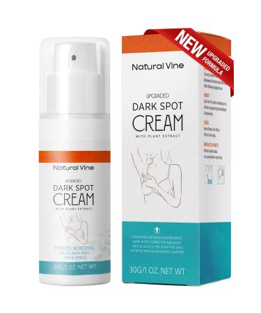 Natural Vine Dark Spot Corrector: Dark Spot Remover for Body in 4-8 Weeks - Instant Concealing & Age Brown Sun Faded Spot Remover Melasma Freckles Correcting with Niacinamide for Women & Men 30g 1 Ounce (Pack of 1)