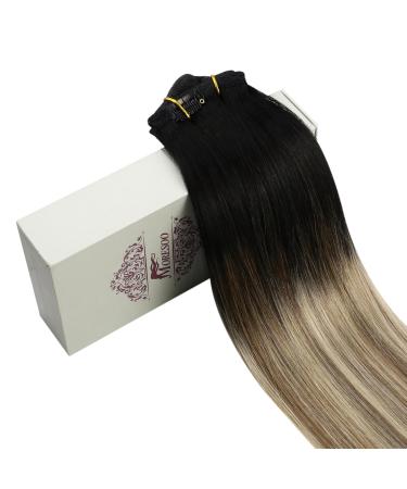 Buy Moresoo Clip-In Extensions - Real Hair Cheap Black to Brown Medium Blonde - 25cm 80g - 7PCs | Fast International Shipping - Buy Online on GoSupps.com