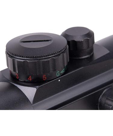 Pinty Tactical 1x40mm Reflex Red Green Dot Sight Riflescope with Free 20mm Mount Rails - Buy Online on GoSupps.com
