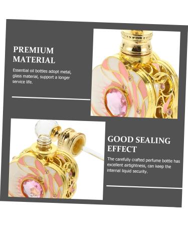 Ipetboom container empty bottle Metal filling middle eastern perfume middle East travel perfume bottle grace essential oil bottle bulk perfume container vial perfume bottle pink - Buy Online on GoSupps.com