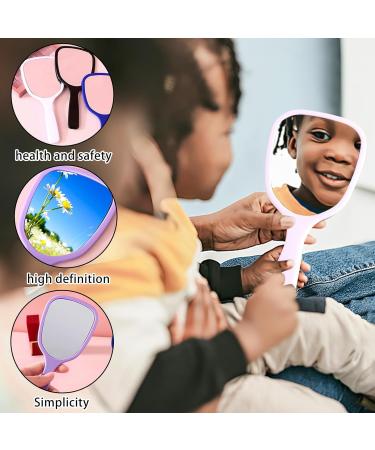 NEVKA 8 Pieces Handheld Hand Mirror Cosmetic Handheld Mirror Handheld Cosmetic Mirror with Handle Portable Vanity Mirror Bulk Compact Travel Makeup Mirror Portable Vanity Mirror - Buy Online on GoSupps.com