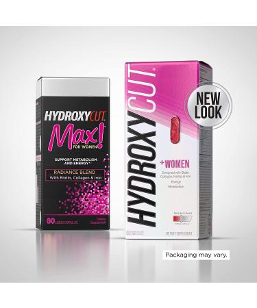 Hydroxycut Women Pills with Biotin, Collagen & Iron - 60 Count Pack | Hair, Nails, Skin Vitamins & Energy Supplement - Buy Online on GoSupps.com