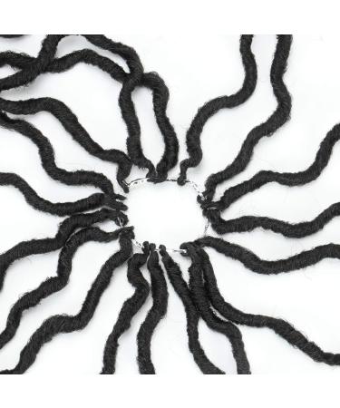 Wavy Gypsy Locs Crochet Hair 12 Inch 8 Packs/Lot Ombre Goddess Wavy Faux Locs Synthetic Braiding Hair | Short Dreadlocs Hair Extensions (Black 1B) - 12 Inch (Pack of 8) - Buy Online on GoSupps.com