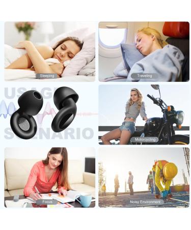 Ear Plugs for Sleeping Noise Cancelling 30dB Noise Reusable Silicone Earplugs with 8 Ear Tips for Hearing Protection Sleep Deep Focus Work Concert Travel Noise Sensitivity - Buy Online on GoSupps.com