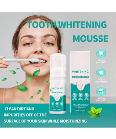 Foam Toothpaste for Sensitive Teeth - Whitening & Anti-Cavity Formula | Deep Clean Rubber Tooth Cleaning Mousse (Sky Blue) - Buy Online on GoSupps.com