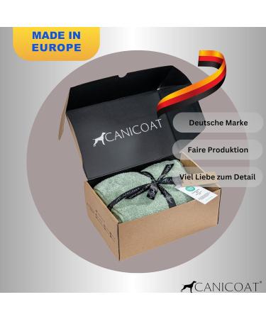 CANICOAT Dog Bathrobe Lavari - 100% Cotton Oeko-TEX Certified Size 3 Mint Green | Ideal for Bath Time & Comfort - Buy Online on GoSupps.com