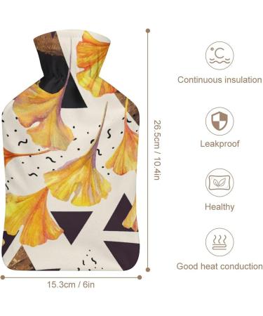 Hot Water Bottle with Lid - Rubber Hot Water Bag for Pain Relief Cramps Foot Warmer & Cold Therapy - Buy Online on GoSupps.com