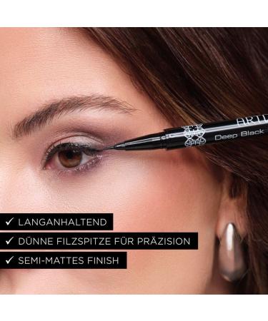ARTDECO Liquid Liner waterresistant liquid eyeliner with ultrathin felt tip 04 ml 1 deep black - Buy Online on GoSupps.com