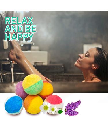 INTEYE 6 Organic Bath Bombs Gift Set - Handmade Spa Fizzies with Essential Oils for Dry Skin - Perfect Gift for Women - Buy Online on GoSupps.com