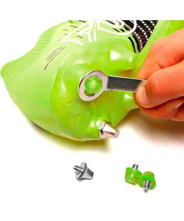 Gen rico Rubber Studs for Football Boots | 14 Fluorescent Yellow TPU Soccer Cleats - International Shipping Available - Buy Online on GoSupps.com