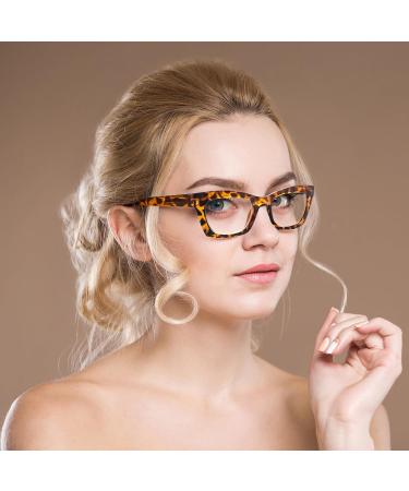 SIGVAN Multifocus Reading Glasses for Men & Women | Blue Light Blocking Spring Hinge 1.5x Magnification - 4 Mix-1 - Buy Online on GoSupps.com