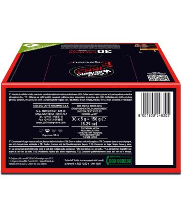 Caff Vergnano 1882-240 Compostable and Nespresso compatible coffee capsules creamy - 8 boxes of 30 capsules - Buy Online on GoSupps.com
