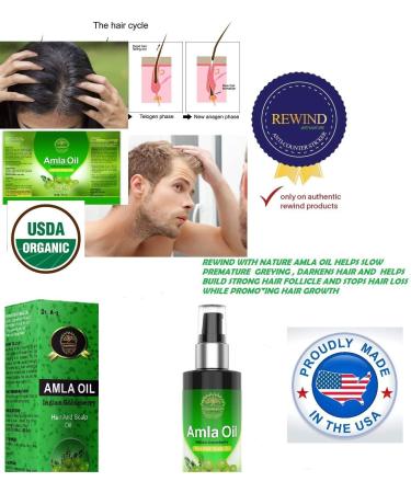 Pure 100% Natural Amla Oil for Hair Growth | Prevents Premature Greying | Darkens Hair Naturally | Pump Spray - Buy Online on GoSupps.com