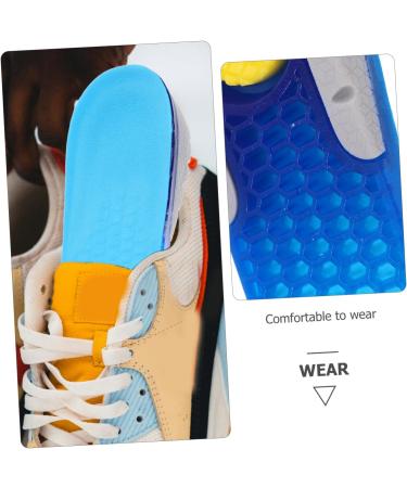 FRCOLOR Height Increasing Insoles for Men & Women - Damping Booster Pads Non-Slip Shoe Inserts for Comfortable Elevation - Elasticity Design Blue 12.7X6.3X3.5 - Buy Online on GoSupps.com