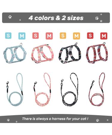Petom Flower Pattern Cat Dishes & Leash Set | Round Lanyard for Cats - Shop Internationally! - Buy Online on GoSupps.com