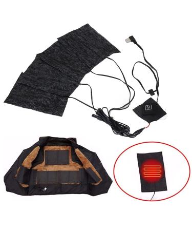 Electric Heating Pad for Clothes - Adjustable 3 Levels Carbon Fiber Washable USB 5V - Ideal for Winter & Camping - Buy Online on GoSupps.com