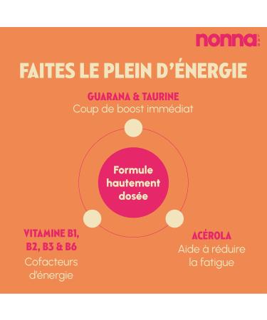 NONNA LAB - Boost - Helps to strengthen the body - Food supplements - Taurine & Guarana - Physical & Intellectual Energy - Cure 1 month - 30 Chocolate Pearls - Made in France - Buy Online on GoSupps.com