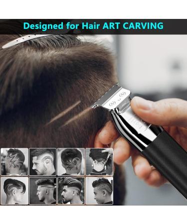 Professional Men's Hair Trimmer Set Wireless Hair Trimmer and Beard Trimmer Kit Hair Trimmer with 5 Speed Levels Men's Hair Cutting Sets with LCD Screen and T-Blade - Buy Online on GoSupps.com