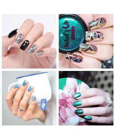 Niceneeded Nail Art Stamping Plates - 6 Lace Flower & Geometric Designs for DIY Nail Art - Buy Online on GoSupps.com