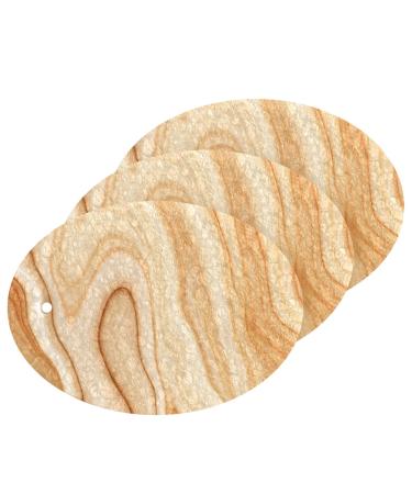 3-Pack Cleaning Kitchen Sponges Oval White Gray Marble Kitchen Cellulose Dishwashing Wood Pulp Cotton