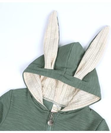 Kids Tales Newborn Baby Winter Romper | Rabbit Ear Hooded Zipper | 12-18 Months | Color 03 - Buy Online on GoSupps.com