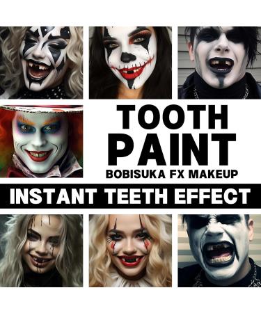 BOBISUKA Black Tooth Paint - Professional Makeup for Cosplay Halloween Theater & Special Effects | Safe Quick Dry Realistic (5 ml - Buy Online on GoSupps.com